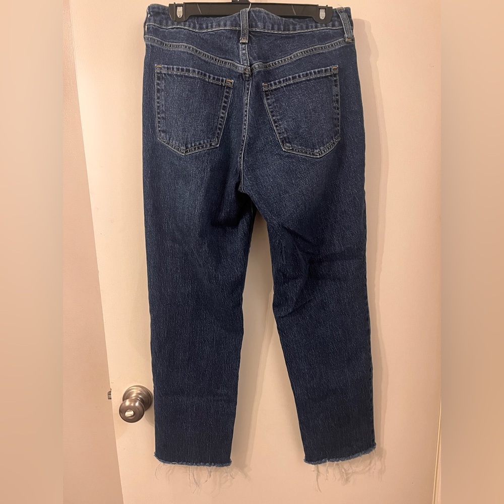High Waisted Button Fly OG Straight Ankle Jeans - Picture 5 of 5